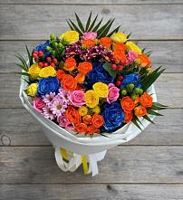 Букет цветов из:  Розы и Хризантемы в Ярково