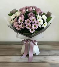 Букет цветов из:  Хризантемы и Розы #REPLACE_PRED# Ярково