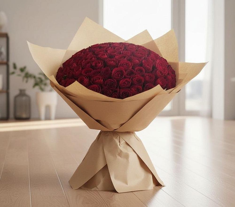 Букет 101 Красная роза в Ярково
