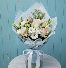 Букет цветов из:  Розы и Лизиантусы в Ярково