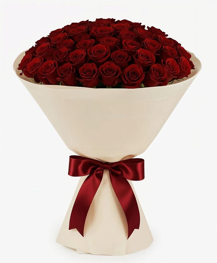 Букет 101 Бордовая роза Блэк Бакарра в Ярково