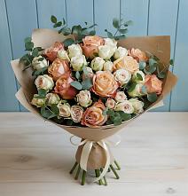 Букет цветов из:  Альстромерии и Розы в Ярково